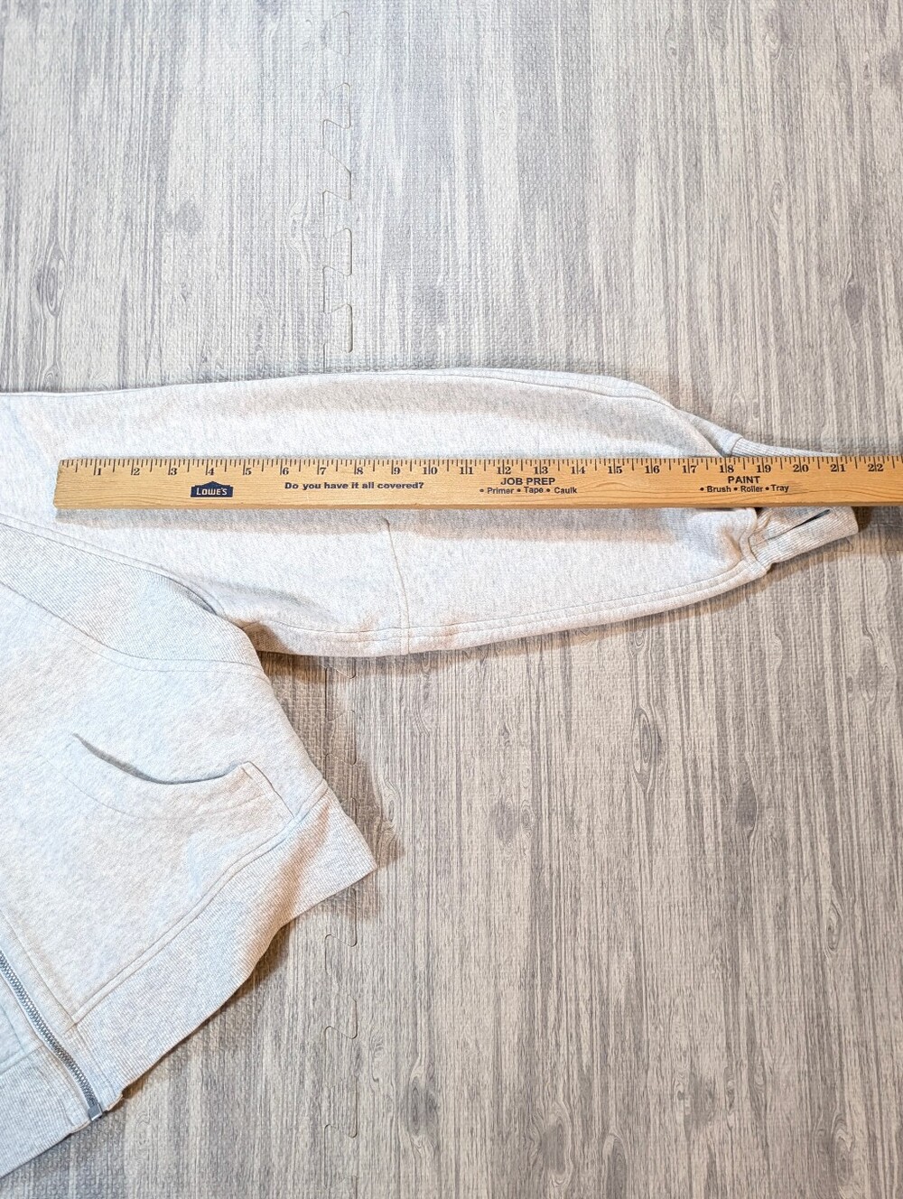 Lululemon Peloton Women's Scuba Cropped Full-Zip Hoodie Gray Athletic XS-S - Picture 10 of 10